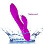 Portable Wireless Handheld Massager-Powerful Dual Motor-12 Vibration Frequency Modes - Arbitrary Bending-Waterproof-USB Magnet Charging-Strongly Recommended for Healthy Sports Equipment (Purple)