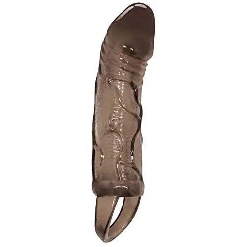 Sexbaby Vibrating Penis Enhancer Cock Extension Condom Sleeves for Ejaculation Delay (Black) Sexbaby Vibrating Penis Enhancer Cock Extension Condom Sleeves for Ejaculation Delay (Black)