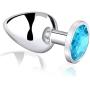 FeiGu 3 Pieces 1 Set Steel Jewel Butt Play Plug Sex Toys for Adults