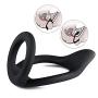 SheLins Softy Silicone Cock Rings, Penis Enlarger Stronger and Harder Erection to Prolonging Climax Sex Toys for Men (Flexible Size)