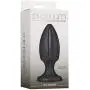 Doc Johnson Platinum Premium Silicone - The Rocket - Anal Toy with Suction Cup Base - Butt Plug - Black