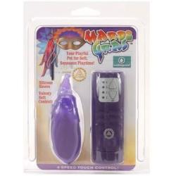 Golden Triangle Mardi Gras Waterproof Teaser, Purple, Elephant