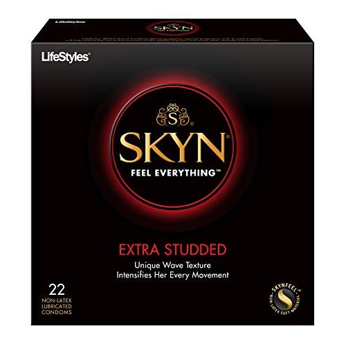 LifeStyles Skyn Extra Studded Condoms LifeStyles Skyn Extra Studded Condoms