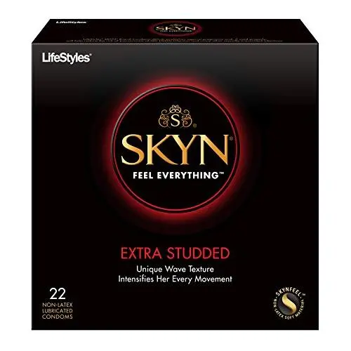 LifeStyles Skyn Extra Studded Condoms