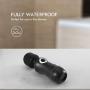 Mini Wand Massager, REVO Personal Handheld Massager with 7 Speeds, Waterproof & Cordless, Portable Electric Massage Wand for Back Neck Shoulder, Luxury Black