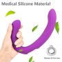 UXBCR Hands Free Silicone Pleasure Toy Vibrating Silicone Strapless Strap On for Women Couple Lesbian Relax Massage Wand