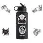 Gothic Stickers for Hydro Flask | 50 PCS | Vinyl Waterproof Stickers for Laptop,Skateboard,Water Bottles,Computer,Phone,Punk Stickers， Cool Stickers Horror, Black and White Stickers(Gothic-50-5)