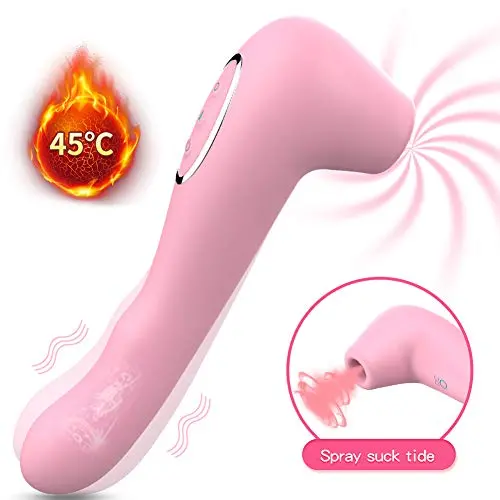 Wireless Soft 12 Frequency Dual Motor Cordless Silent USB Recharging Waterproof Suc-King Vǐbrǎtǒr Can Bending at Any Angle forwomen Suction Massage Pink Wireless Soft 12 Frequency Dual Motor Cordless Silent USB Recharging Waterproof Suc-King Vǐbrǎtǒr Can Bending at Any Angle forwomen Suction Massage Pink