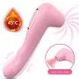 Wireless Soft 12 Frequency Dual Motor Cordless Silent USB Recharging Waterproof Suc-King Vǐbrǎtǒr Can Bending at Any Angle forwomen Suction Massage Pink Wireless Soft 12 Frequency Dual Motor Cordless Silent USB Recharging Waterproof Suc-King Vǐbrǎtǒr Can Bending at Any Angle forwomen Suction Massage Pink