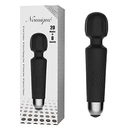 Nomiqué Wand Massager Wireless Personal Mini Handheld Body Deep Tissue Therapeutic Massage with 20X Magic Vibration Patterns, USB Rechargeable Waterproof Travel Massager Stress Massage kneading Sports Nomiqué Wand Massager Wireless Personal Mini Handheld Body Deep Tissue Therapeutic Massage with 20X Magic Vibration Patterns, USB Rechargeable Waterproof Travel Massager Stress Massage kneading Sports