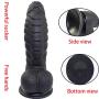 Dildo Anal Plug with a Powerful Sucker G spot/Anal Stimulation Monster Bump Stimulation Beginners Female Extra Long Thicken Firm Handsfree Relax Massager Toys