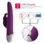 YETRUN Electric Rabbit Vibrator for Women 360° Rotation Dildo USB Rechargeable Vibrating Adult Sex Toys G-spot Vagina Vibes Cordless Dual Motors Sexual Masturbator Discreet Package