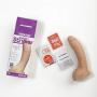 Doc Johnson Vac-U-Lock - Stryker - Thick and Curved Realistic Cock - 9.4 in. Long and 2.1 in. Wide - Made of R5 PVC - F-Machine, Vac-U-Lock, and O-Ring Harness Compatible - Dildo