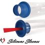 LeLuv Vacuum Pump Easyop B-Grip Bundle with 3 Sizes of Sleeve 1 Inch to 1.5 Inch, Number 4 (.6 Inch) Tension Ring and Easy Loader Cone