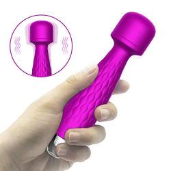 Personal Massager Mini Wand Massager Cordless Handheld Waterproof Rechargeable Massager - Best for Travel - Magic Stress Away - Perfect on Back Legs Hand Pains & Sports Recovery