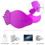 Wearable 10 Speeds Buttterfly Silicone Waterproof USB Rechargeable Invisible Remote Control Vibrantor for Women Couples(Hot Pink)