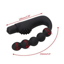 ❤ 10 Modes Amal Plug G-S Beads Silicone Vibrantor Six Toys Massage Wand for Women