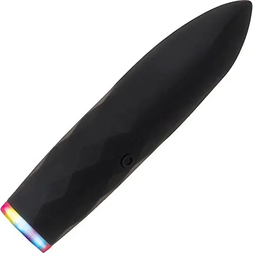 Evolved Novelties Powerful 7 Function Silicone Rechargeable Waterproof Light-up Base Bullet Vibrator, Black Evolved Novelties Powerful 7 Function Silicone Rechargeable Waterproof Light-up Base Bullet Vibrator, Black