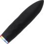 Evolved Novelties Powerful 7 Function Silicone Rechargeable Waterproof Light-up Base Bullet Vibrator, Black