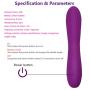 Dayloveme Wireless Wand Massager, Waterproof Powerful Mini Cordless Wand Massaging with 7 Vibrations, Silicone Compact USB Rechargeable Power Massager