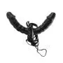 Pipedream Fetish Fantasy Series Vibrating Double Delight Strap-On, Black Pipedream Fetish Fantasy Series Vibrating Double Delight Strap-On, Black