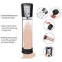 Penis Pump Rechargeable Automatic Penis Vacuum Pump Electronic Male Enhancement Training Device Clear Cylinder with 4 Penis Rings
