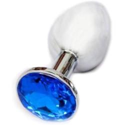 Ocaler®Small Size Mini Butt Anal Plug Toys Alloy Crystal Jewelry Sex Toys Adult Sex Products(Dark Blue)