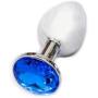 Ocaler®Small Size Mini Butt Anal Plug Toys Alloy Crystal Jewelry Sex Toys Adult Sex Products(Dark Blue)