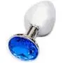 Ocaler®Small Size Mini Butt Anal Plug Toys Alloy Crystal Jewelry Sex Toys Adult Sex Products(Dark Blue)