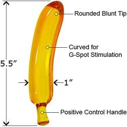Glass Gem: Amber Banana