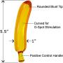 Glass Gem: Amber Banana