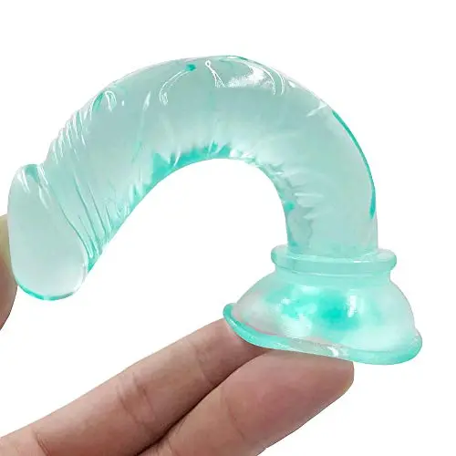 JSCRlove 6 Inch Soft Díldɔ Beginners Lifelike Suction Cup Tools,Transparent Green Women Socks JSCRlove 6 Inch Soft Díldɔ Beginners Lifelike Suction Cup Tools,Transparent Green Women Socks