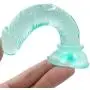 JSCRlove 6 Inch Soft Díldɔ Women Skin-Friendly Relax Massager Real Feel Toy with Strong Base,Transparent Green Women Socks JSCRlove 6 Inch Soft Díldɔ Women Skin-Friendly Relax Massager Real Feel Toy with Strong Base,Transparent Green Women Socks