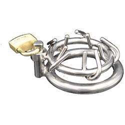 GKWJD-Chástí-ty Belt Cock Lock Wearable Removable Male Device Chasteness Stainless Steel Metal Protector Panties for Men Beginners D238 (Size : 40mm)