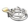 GKWJD-Chástí-ty Belt Cock Lock Wearable Removable Male Device Chasteness Stainless Steel Metal Protector Panties for Men Beginners D238 (Size : 40mm)
