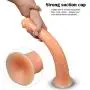 Padgene 16.5&quot Realistic Horse Dildo Extra Long Soft Huge Penis Sex Toy with Strong Suction Cup Curved Shaft for Hands-free Vaginal G-spot and Anal Prostate Play