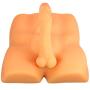 Sensa Feel Dual Density Frontal Male Body - Realistic Dildo Anal Entry Love Doll - Sex Toy for Women (Beige)