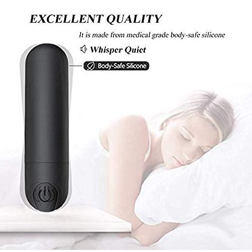 10 different speeds and powerful vibrations, wireless personal mini massager, waterproof, large size charging rod massage (black)