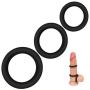 3Pcs Silicone Mens Cook Rings 3 Different Size Flexible Erection Penis Rings Enhancing and Orgasm Sex Toy for Male Couple