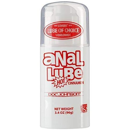 Doc Johnson Anal Lube - Hot Cinnamon - Helps You Get Things Up Your Butt - Airless Pumping Mechanism - 3.4 OZ (96g)