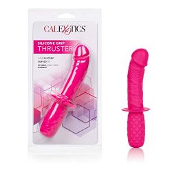 CalExotics Grip Thruster Probe – Waterproof G Spot Dildo for Women – Adult Silicone Dong Sex Toy for Couples - Pink