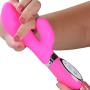 Silicone Dual Action Vibrator Women Sex Toy G-Spot and Clit Massager Orgasm Stimulator