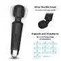 Wand Massager with 20x Magic Multi-Speed Vibrations, Cordless, Waterproof, Personal Handheld Electric Massager for Neck Shoulder Back Body Massage, Sports Recovery Muscle (Black Mini) Wand Massager with 20x Magic Multi-Speed Vibrations, Cordless, Waterproof, Personal Handheld Electric Massager for Neck Shoulder Back Body Massage, Sports Recovery Muscle (Black Mini)