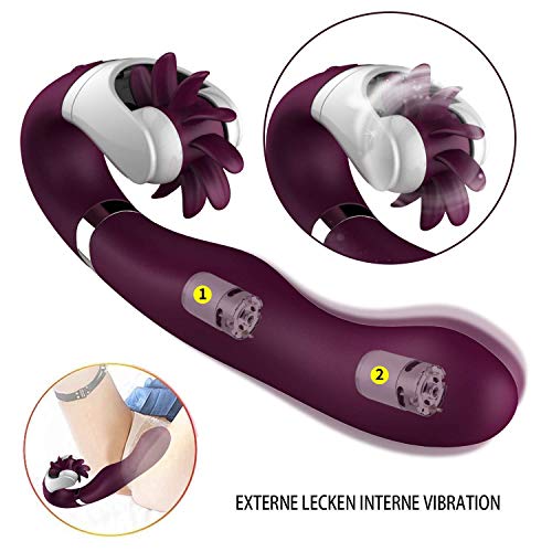 12 Speed Cordless Exercise Massager Dual Motors Vibration Mine Massager USB Rechargeable Waterproof Toy