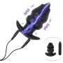 Kixnor E-Stim Stimulation Accessories Electro Conductive Electric Shock Plug Hollow Butt Physiotherapy Ring with Cable Electric Stimulator Massage for Mens Kixnor E-Stim Stimulation Accessories Electro Conductive Electric Shock Plug Hollow Butt Physiotherapy Ring with Cable Electric Stimulator Massage for Mens