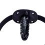 YiFeng Lockable Dildo Penis Mouth Gag with Lock Bondage Leather Strap On BDSM Adult Sex Toy (Long)