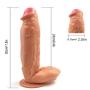 HAPPYWOTST 11.8 Inch Extra Long Women Personal Relax Massager PVC Toys with Handsfree Suction Cup Box Body Soft