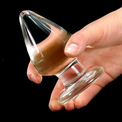 FST Glass Anal Plug Cone Crystal Butt Plug Anal Sex Toys for Women Men Couple