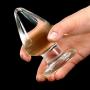 FST Glass Anal Plug Cone Crystal Butt Plug Anal Sex Toys for Women Men Couple