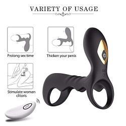 Strong Vibration Delay Ring Silicone Massage Ring Wireless Remote Control